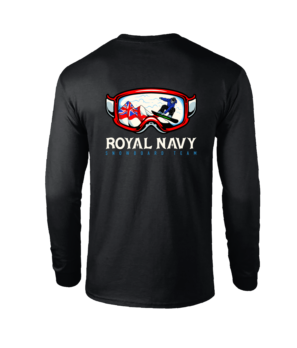 Royal Navy Shredder: Unofficial Snowboarding Long Sleeve Tee