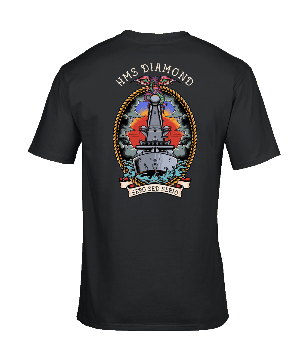 HMS Diamond Sero Sed Serio Tee