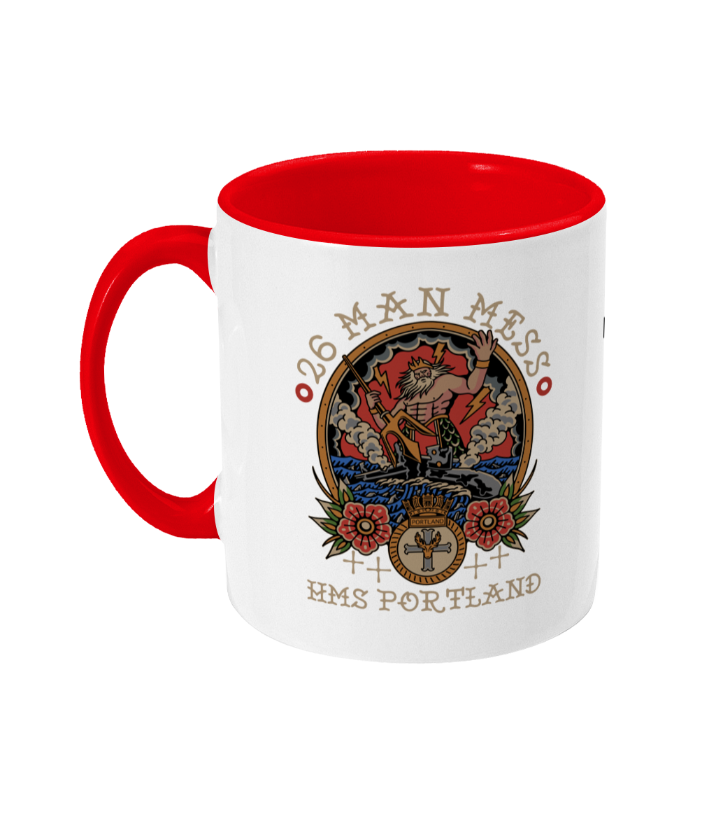 HMS Portland 26 Man Mess Mug | 11oz Navy Ceramic | Dishwasher Safe | Royal Navy Collectible