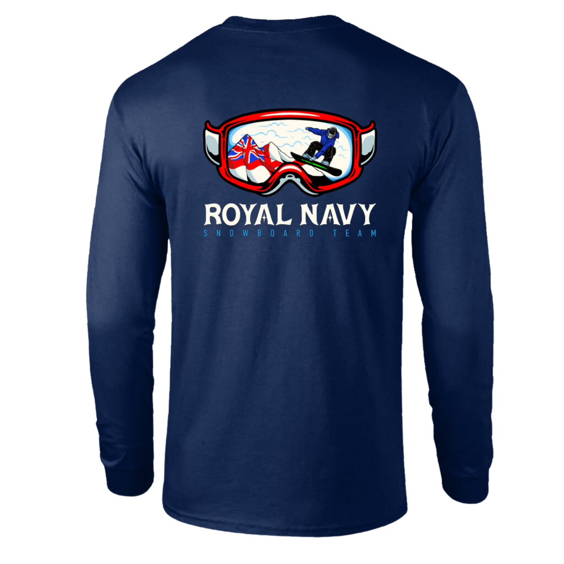 Royal Navy Shredder: Unofficial Snowboarding Long Sleeve Tee