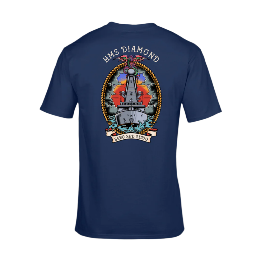 HMS Diamond Sero Sed Serio Tee