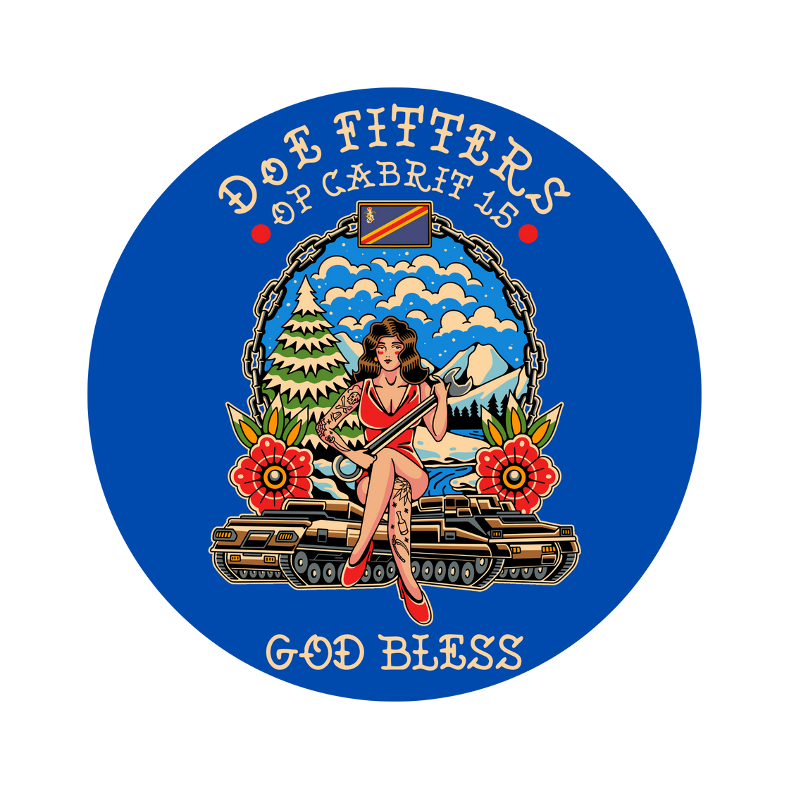 DoE Fitters  - Op Cabrit 15 Stickers