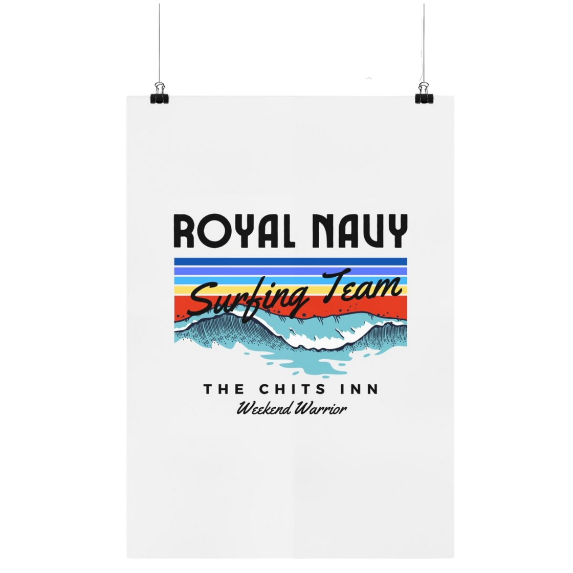 Royal Navy Surf Team Poster